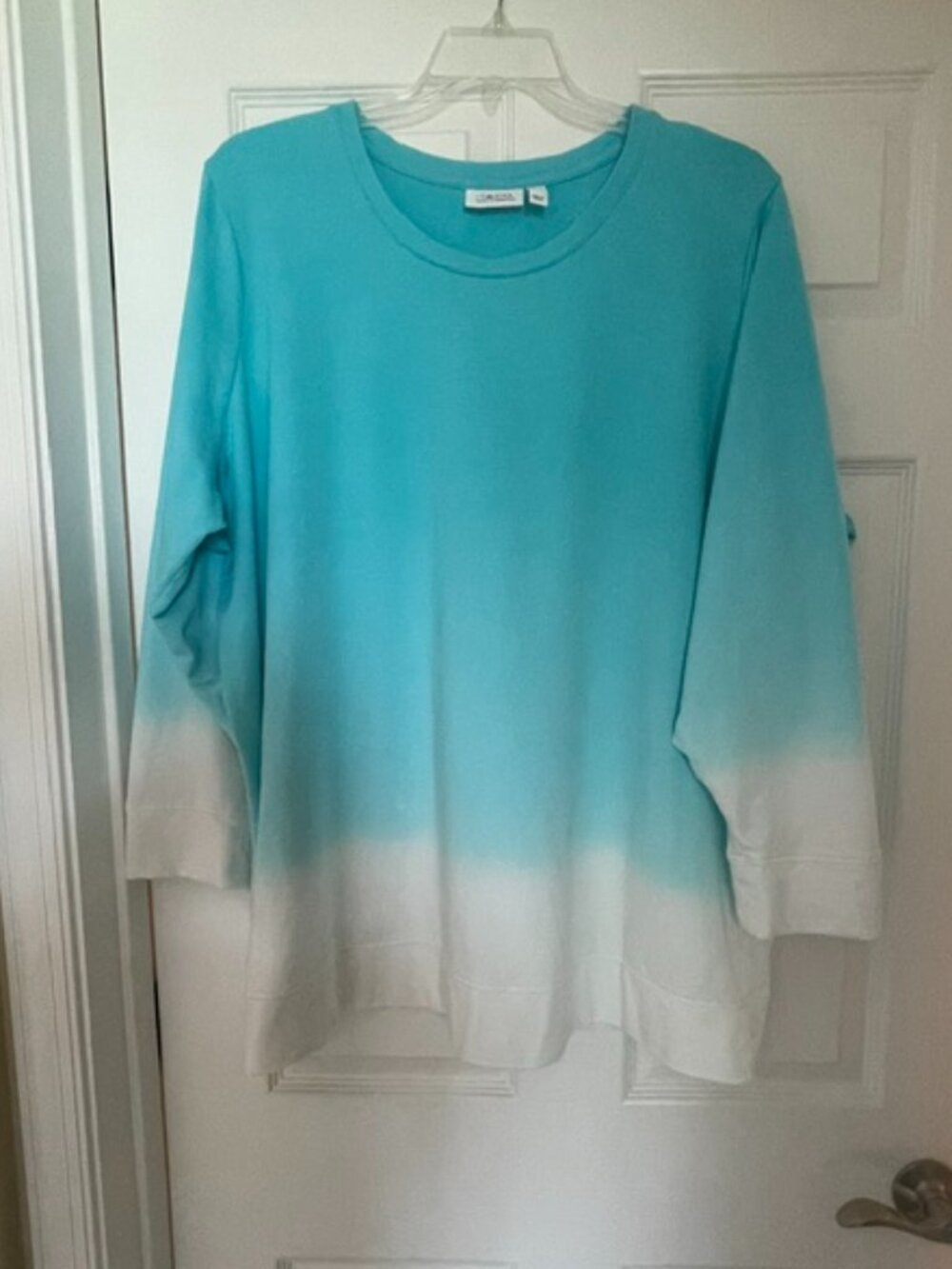 Denim & Company (D&Co.) Long Sleeve Cotton/Spandex Top 3X NWOT